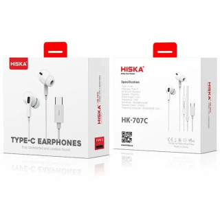 هندزفری سیم دار تایپ سی هیسکا مدل HISKA HK-707C