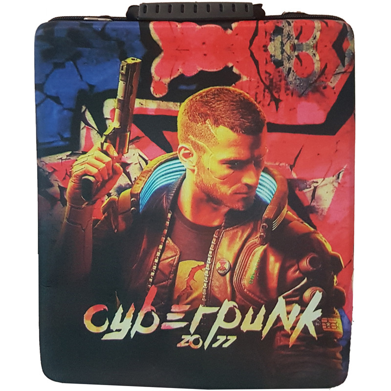 کیف حمل پلی استیشن 4 اسلیم و پرو طرح cyber punk کد 72