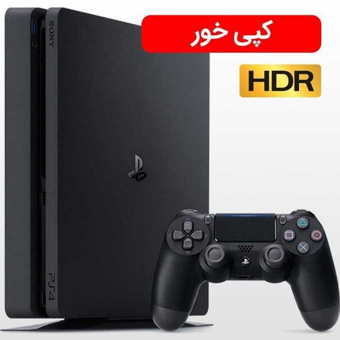 کنسول بازی Playstation 4 Slim ظرفیت 512 گیگ کپی خور دو دسته کپی