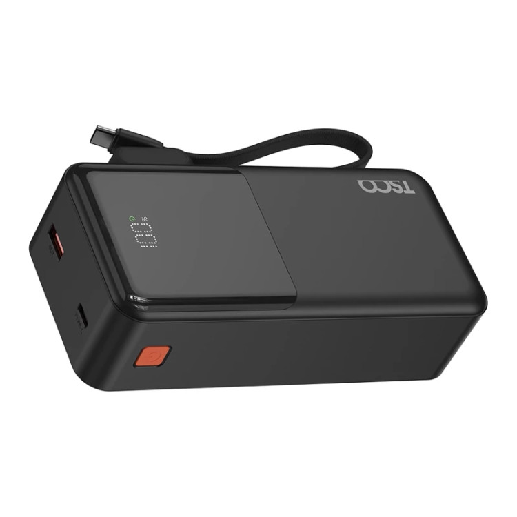 پاوربانک فست شارژ TSCO 30000mAh مدل TP 3013 22.5W - مشکی (گارانتی 12 ماهه TSCO)