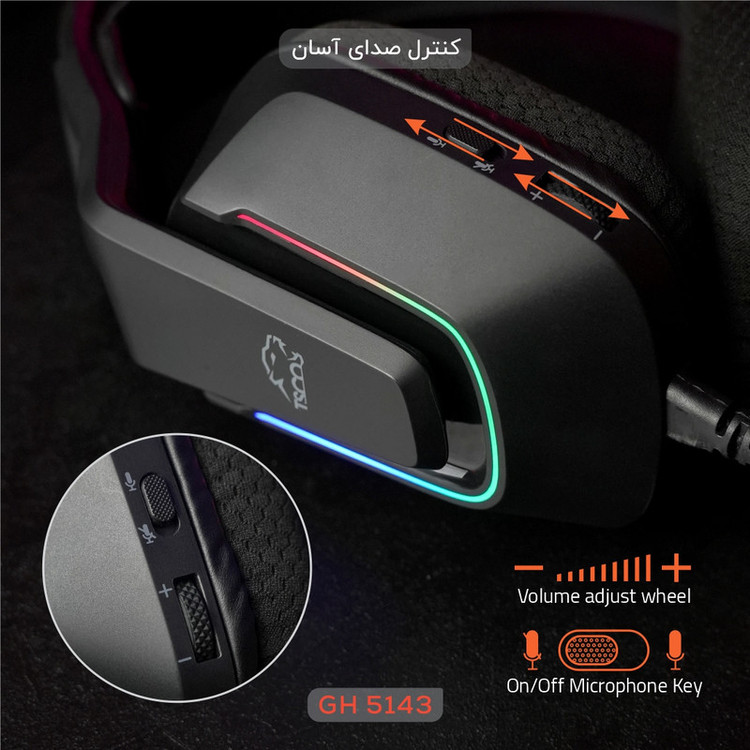 هدست گیمینگ تسکو مدل GH 5143 Phantomus RGB